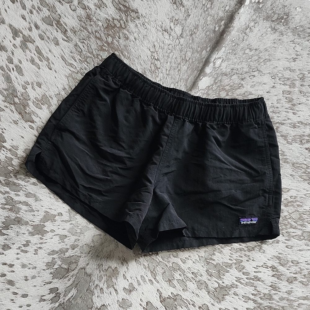 Patagonia Women's Athletic Black Shorts SzS